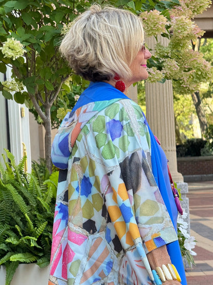 Blue Reversible Rain Cape - Collection