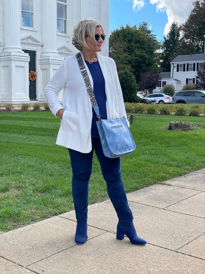 LULU-B CHENILLE CREAM CARDIGAN