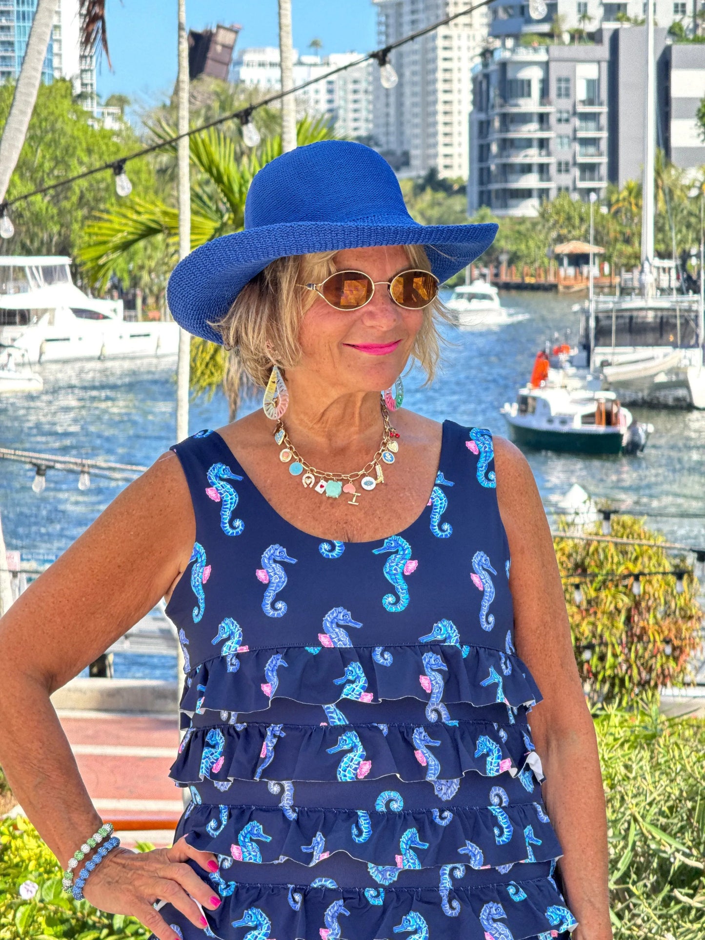 LULU B MIDNIGHT REEF CHA CHA DRESS