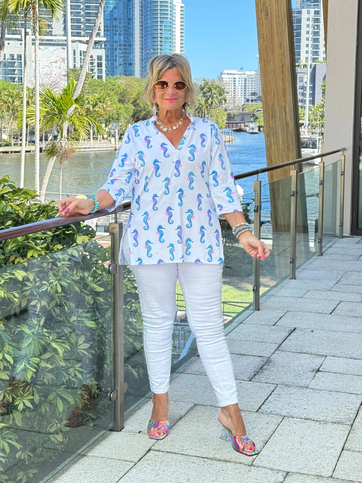 LULU B SHORELINE CHARM TUNIC