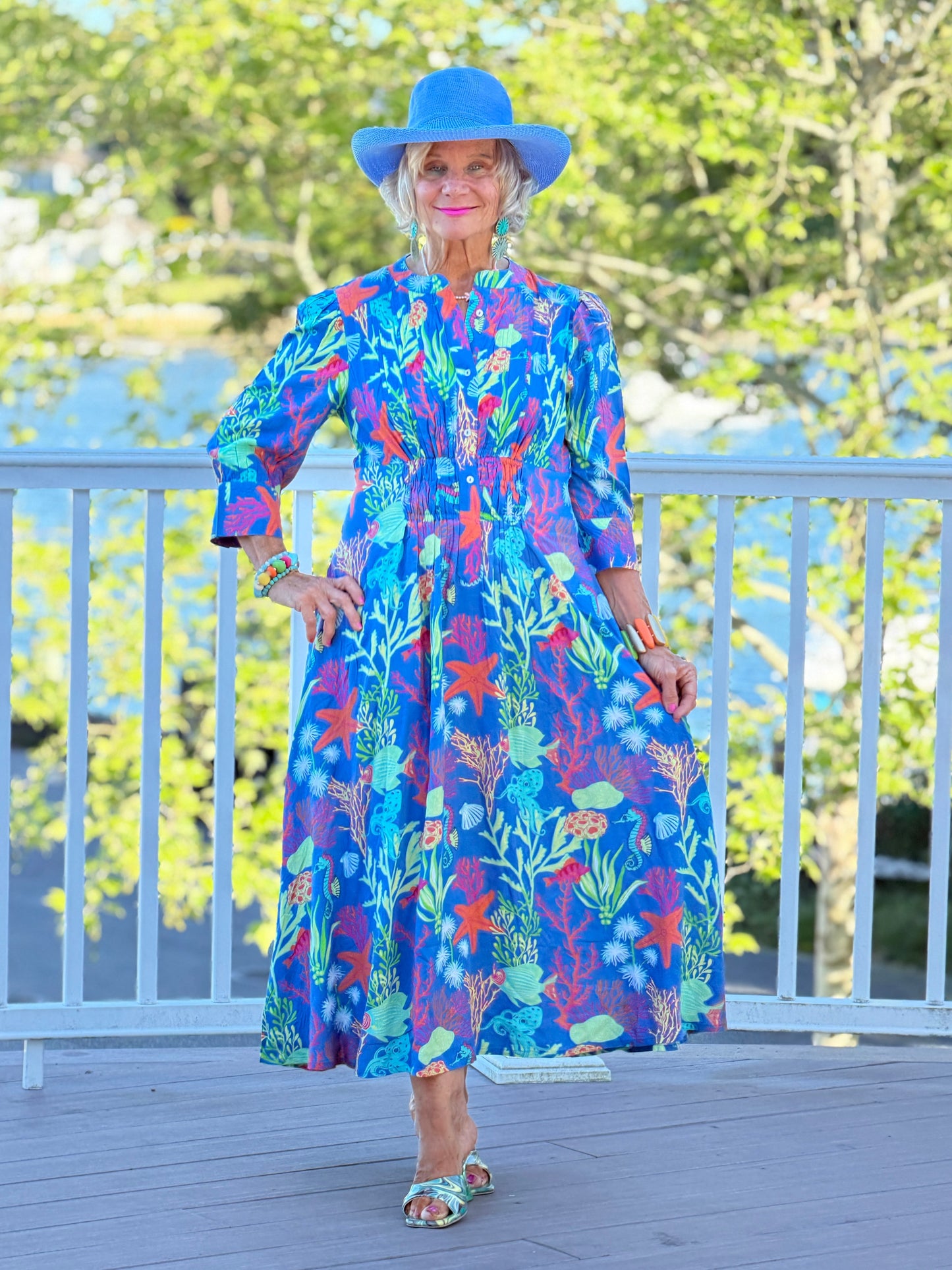 CORAL GARDEN COLLAR MAXI