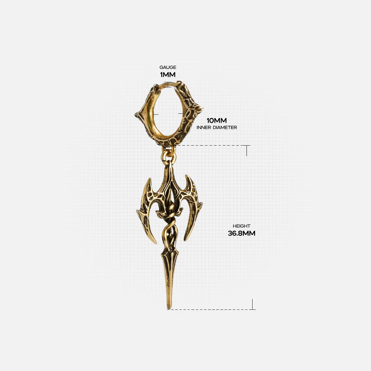 LONGINUS HALO PIERCER EARRINGS
