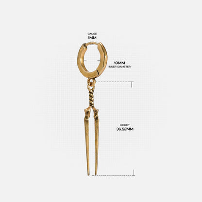 LONGINUS TWIN SPEAR EARRINGS