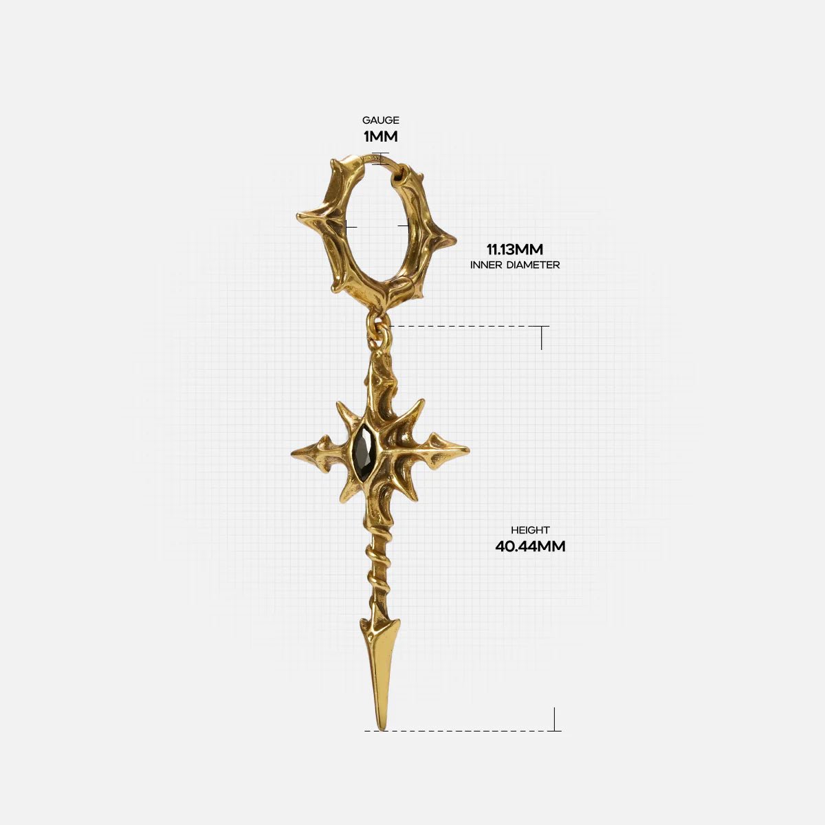 LONGINUS BLOOD RELIC EARRINGS