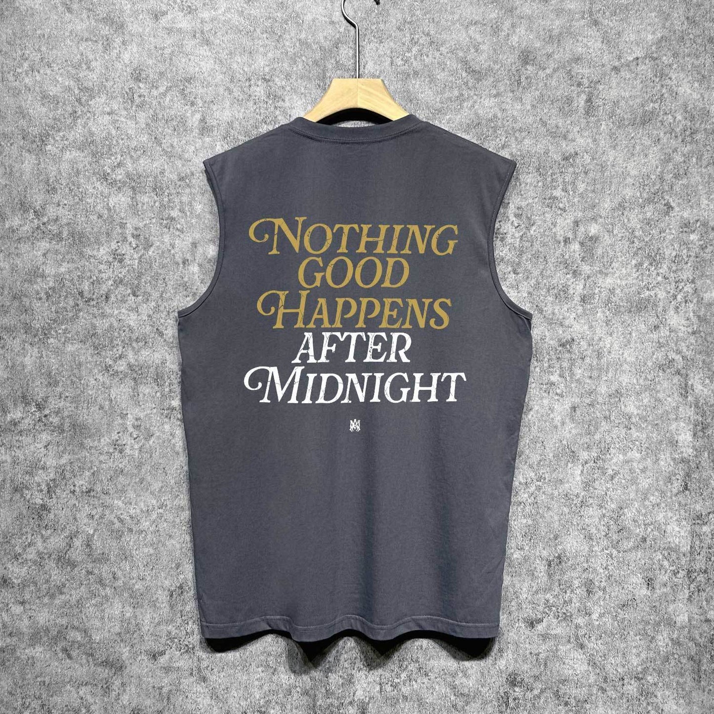 Amiri tank top earth letter printing