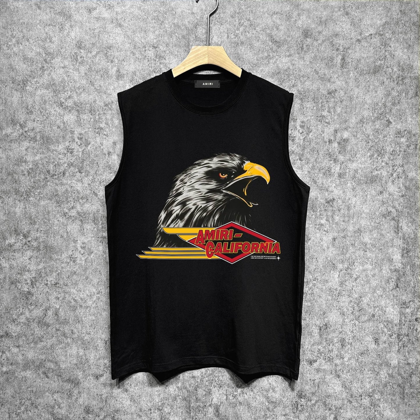 Amiri tank top eagle printing