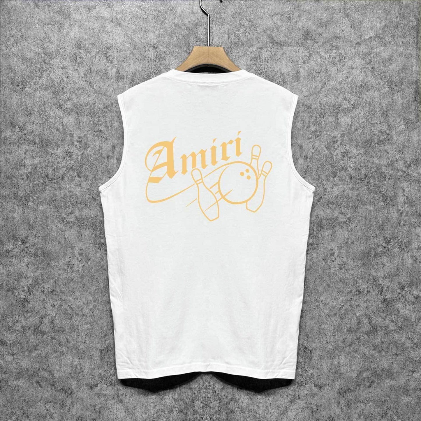 Amiri tank top bowling print