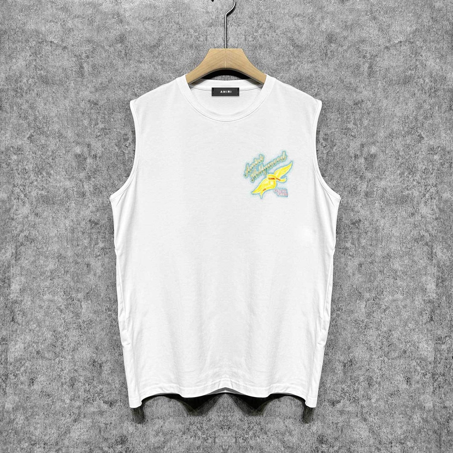 Amiri tank top star point wings printing