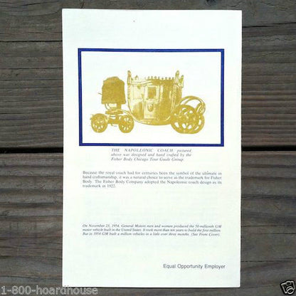 FISHER BODY STAMPING PLANT Tour Booklet 1970s