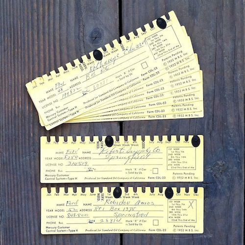 STANDARD OIL CALIFORNIA Service Records 1952