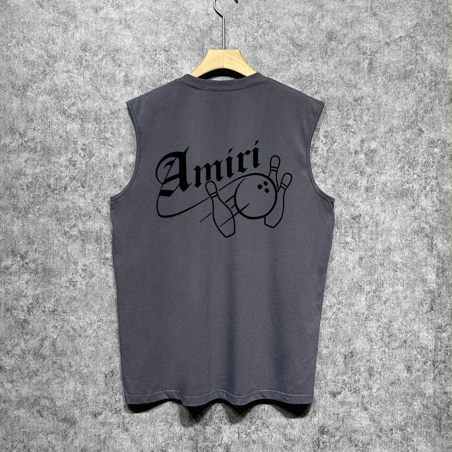 Amiri tank top bowling print