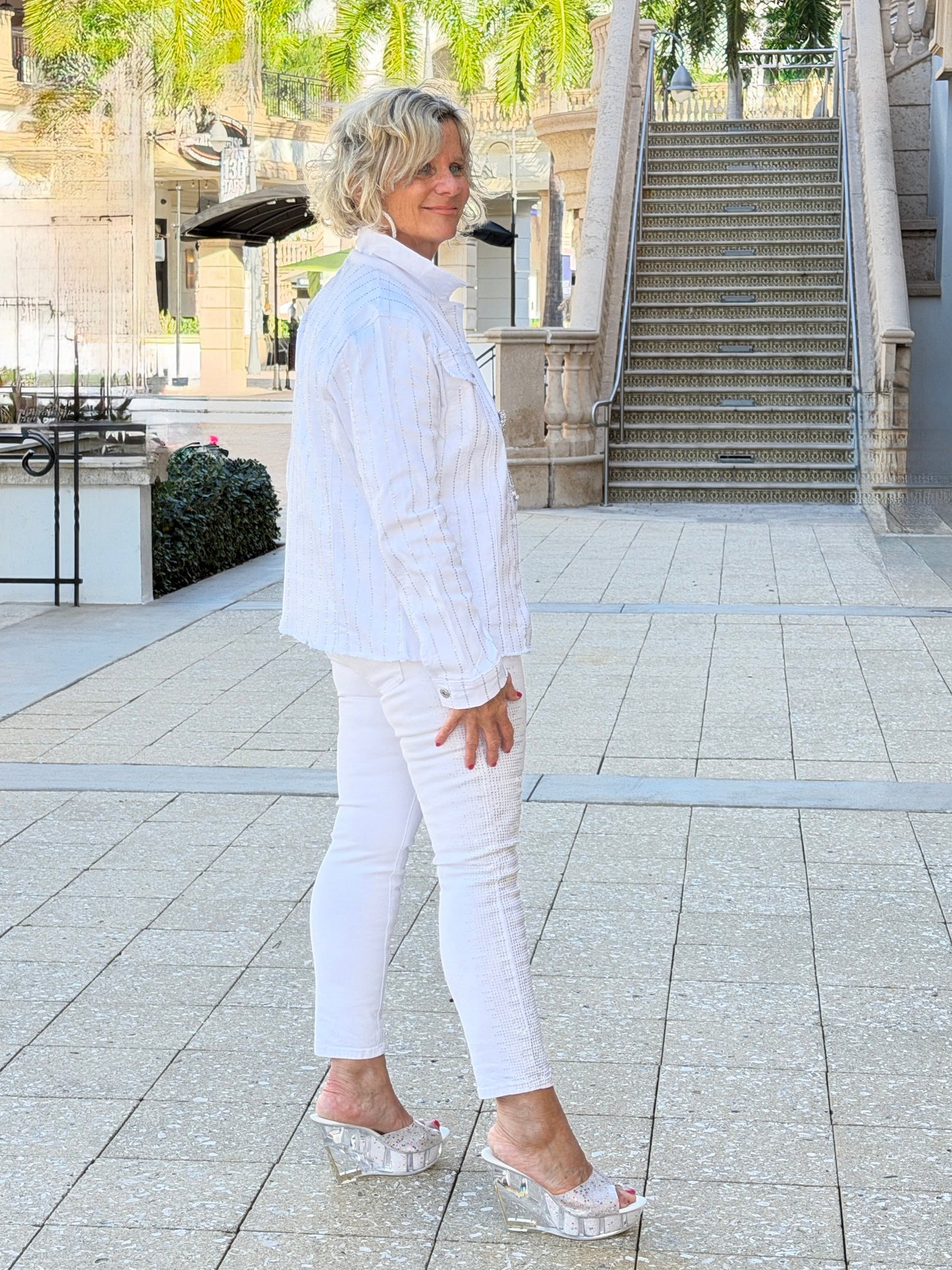 ETHYL WHITE STARLIGHT BLING JACKET