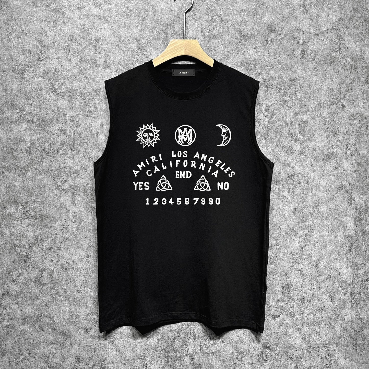 Amiri tank top day and night star print