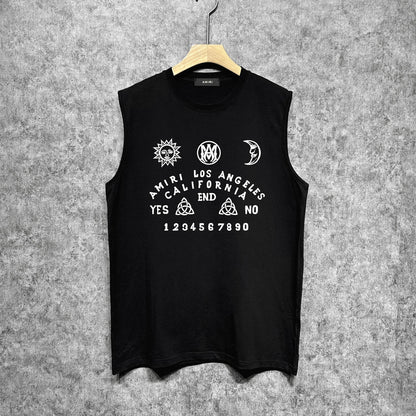 Amiri tank top day and night star print