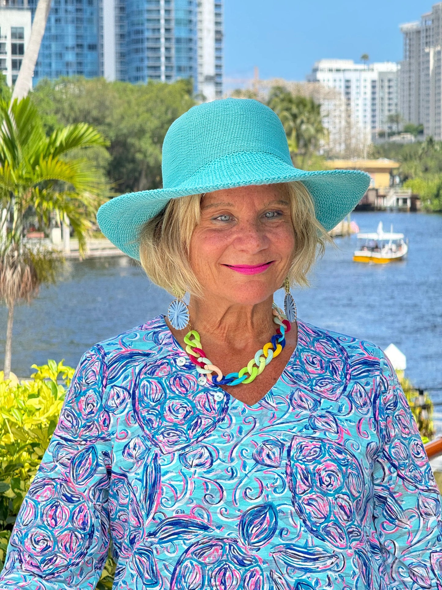 BLUE TURTLE ASYMMETRIC TOP
