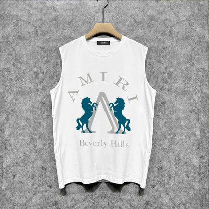 Amiri tank top horse print