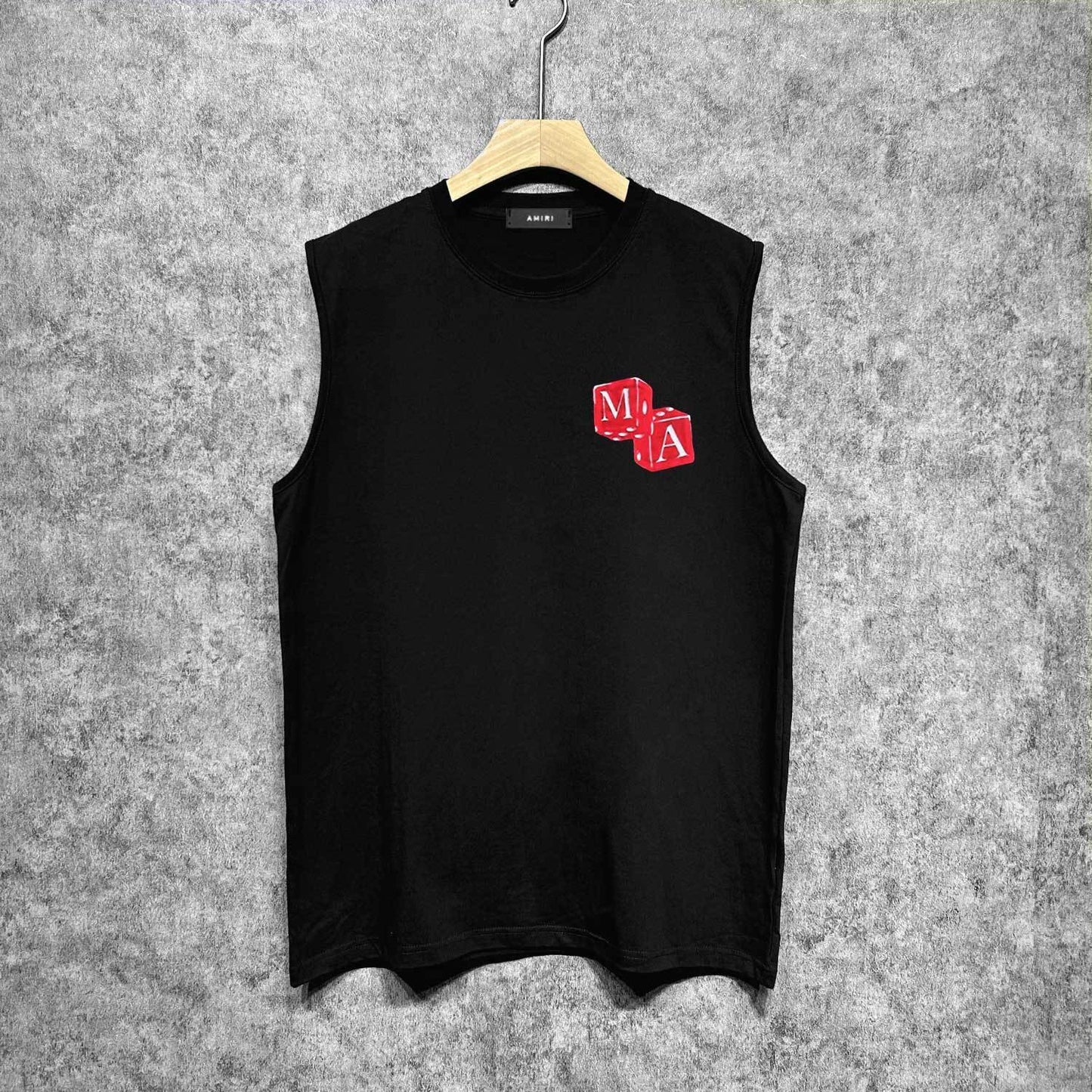 Amiri tank top red dice printing