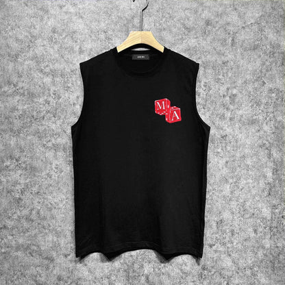 Amiri tank top red dice printing