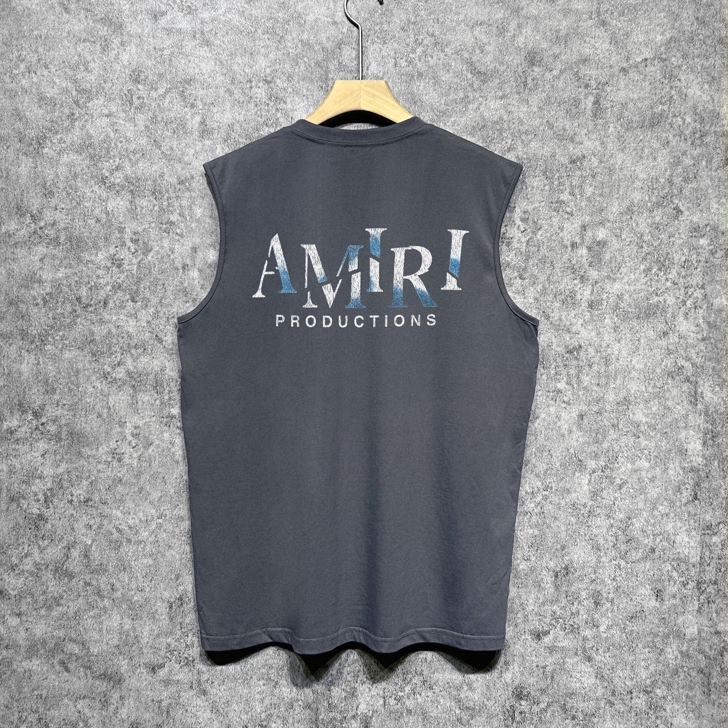 Amiri tank top double-sided rose printing
