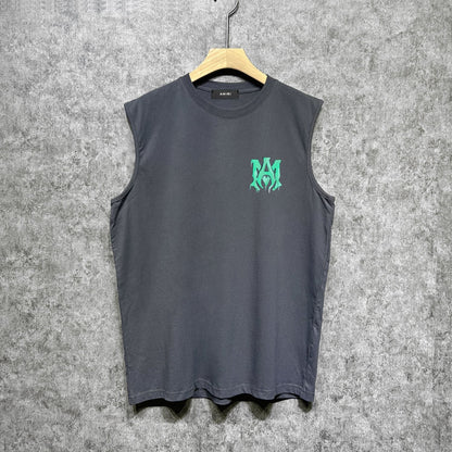 Amiri tank top splash paint simple letterprinting