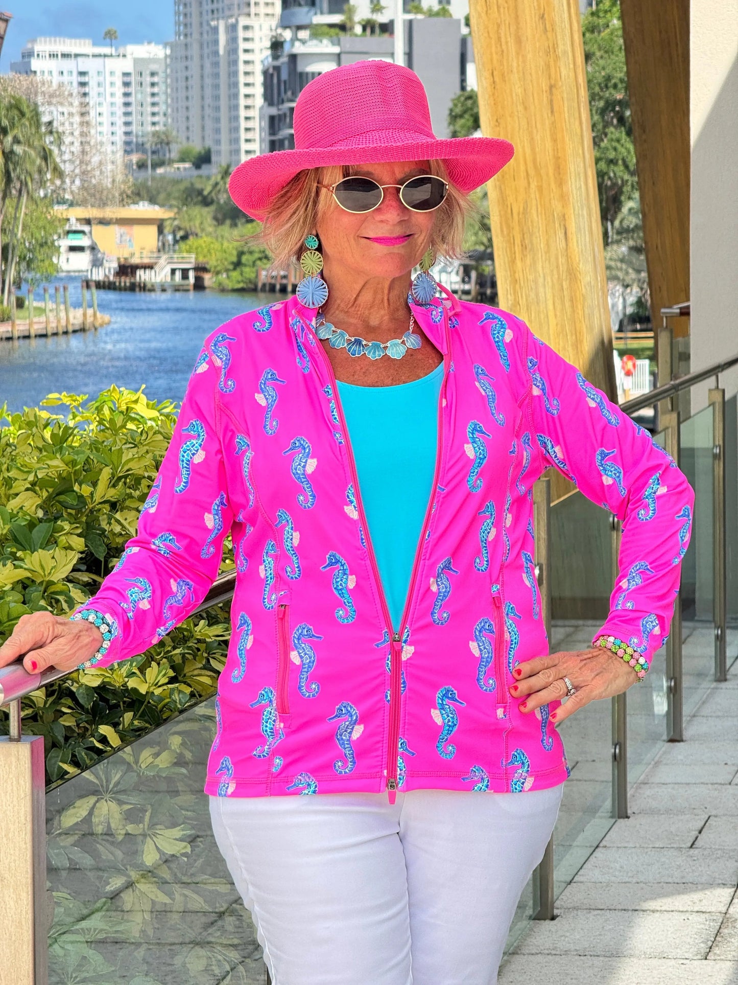 LULU B SEAHORSE BAY FULL ZIPPER JACKET