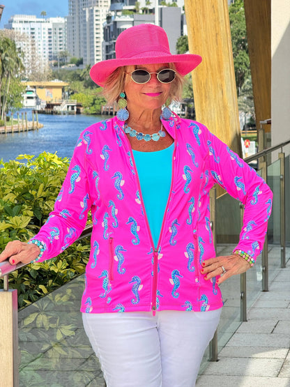 LULU B SEAHORSE BAY FULL ZIPPER JACKET