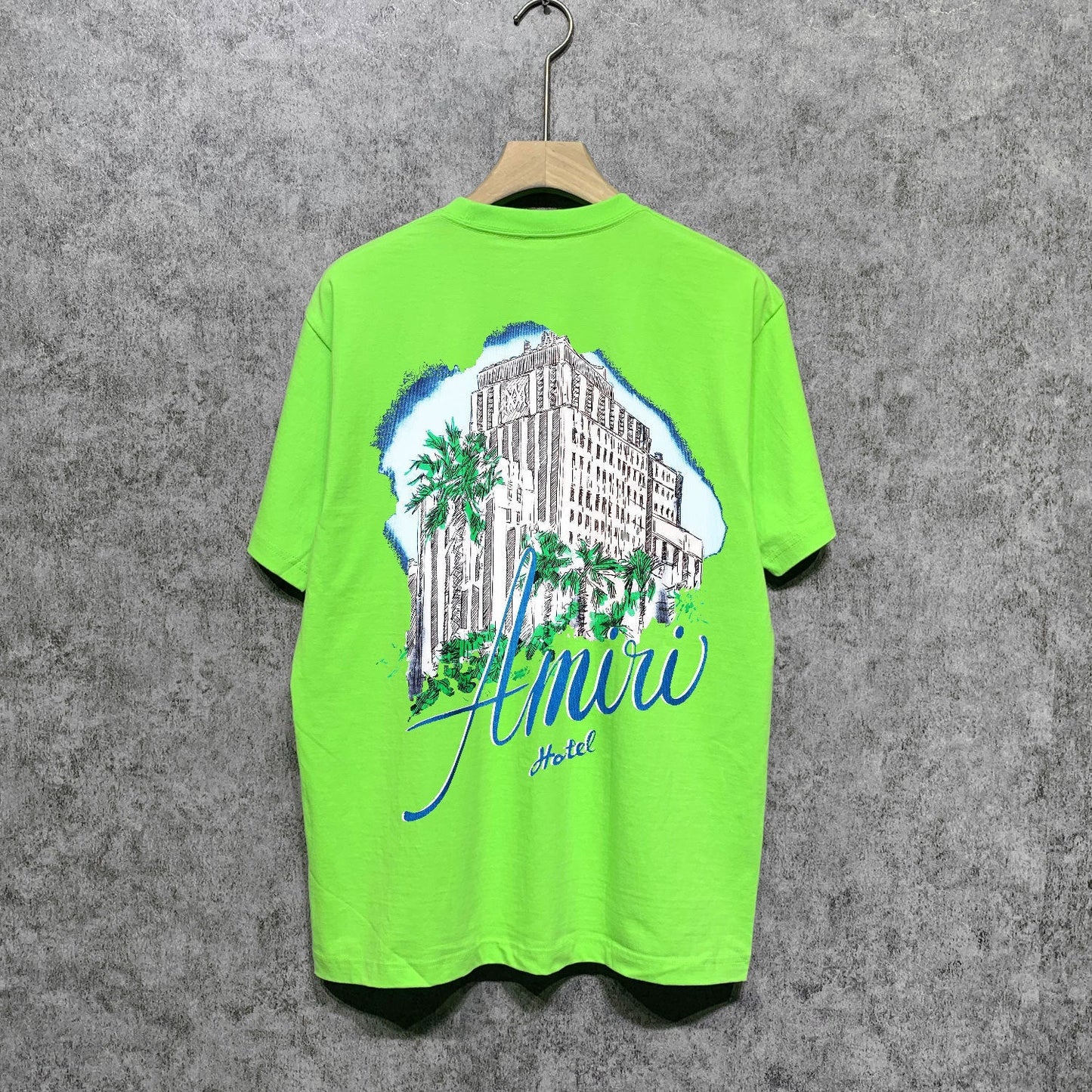Amiri t shirts city forest printing short sleeve