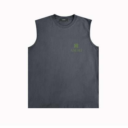 Amiri tank top small spider letter horizontal stripprinting