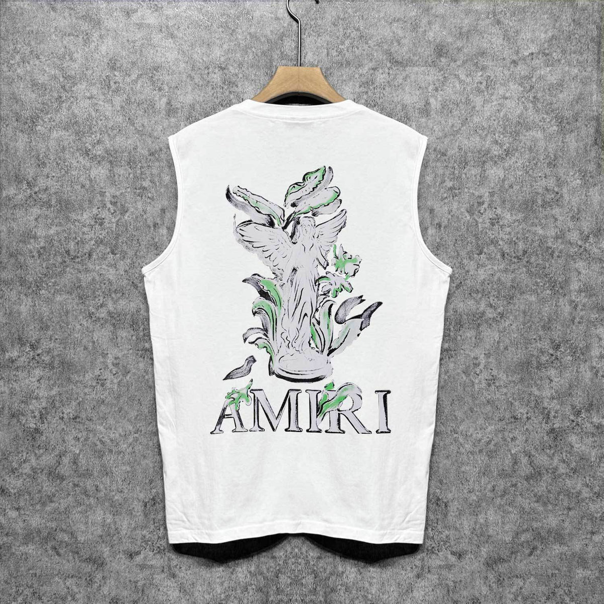Amiri tank top angel printing
