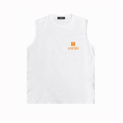 Amiri tank top small spider letter horizontal stripprinting