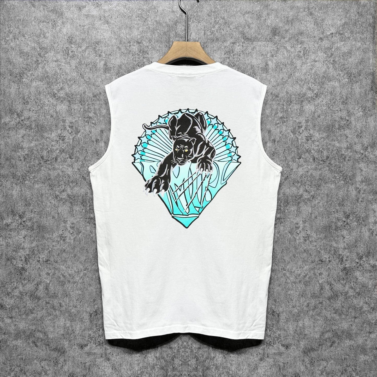 Amiri tank top black panther print