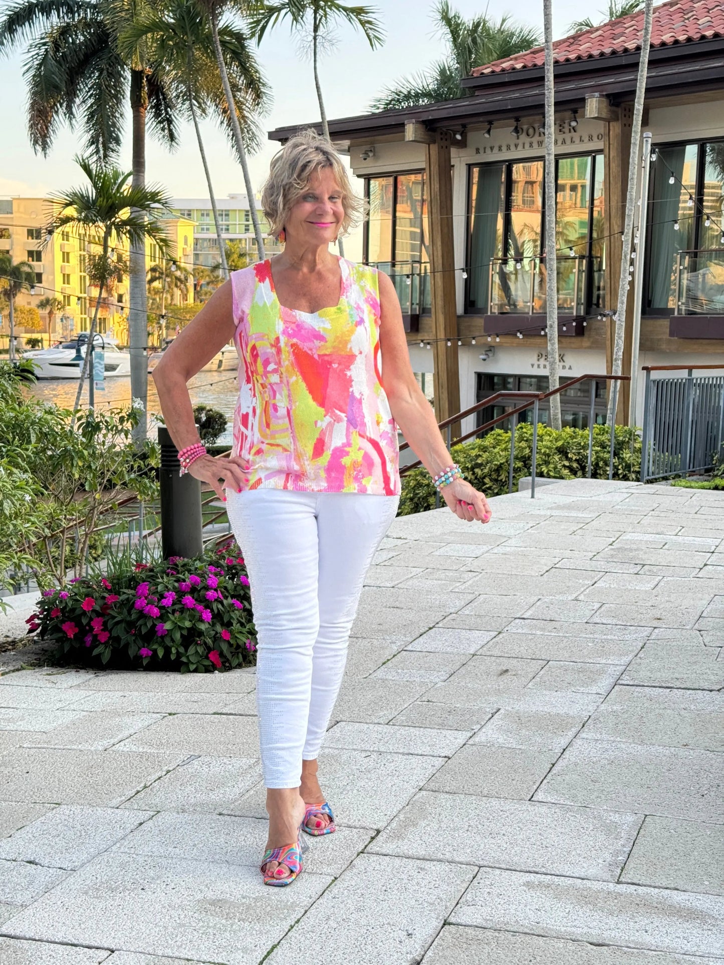ETHYL PINK WATERCOLOR TANK