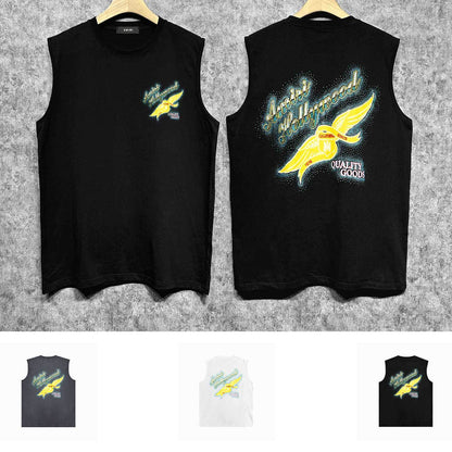 Amiri tank top star point wings printing