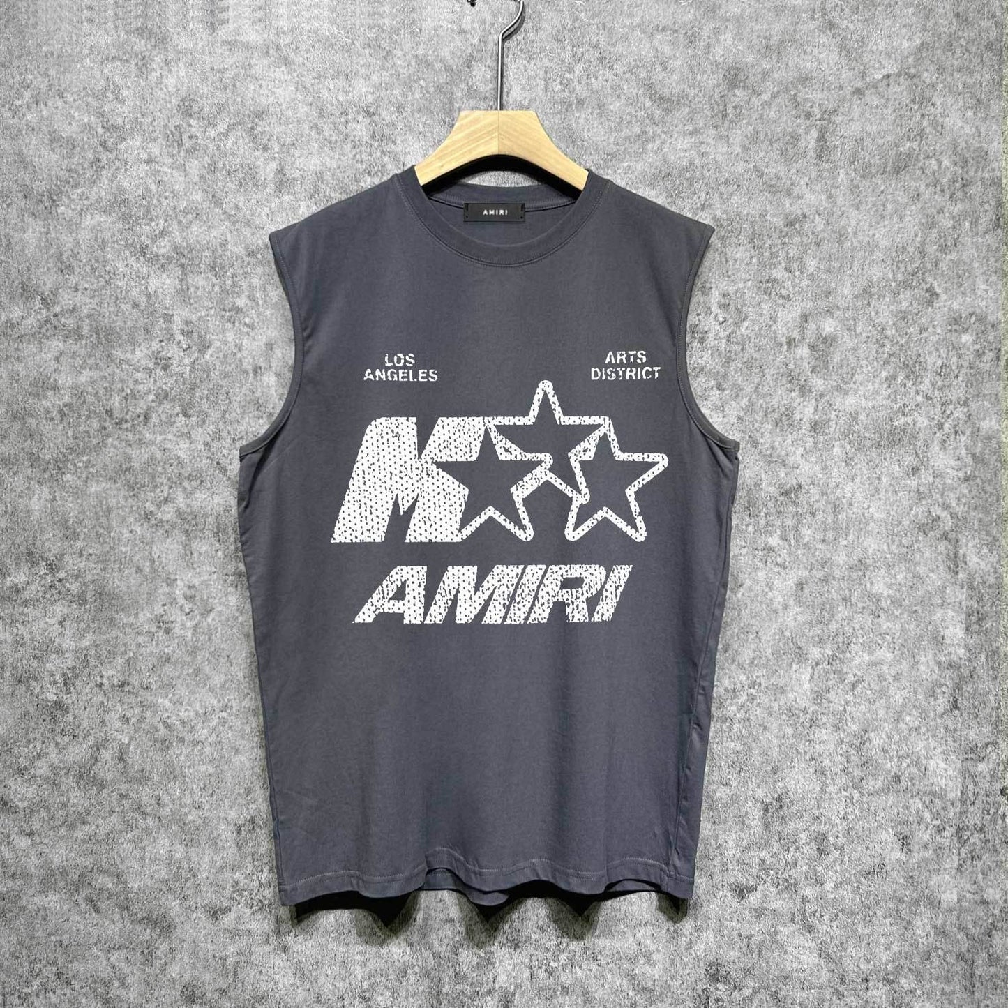 Amiri tank top spotted five-pointed star printing