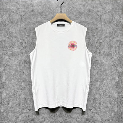 Amiri tank top colorful sun print