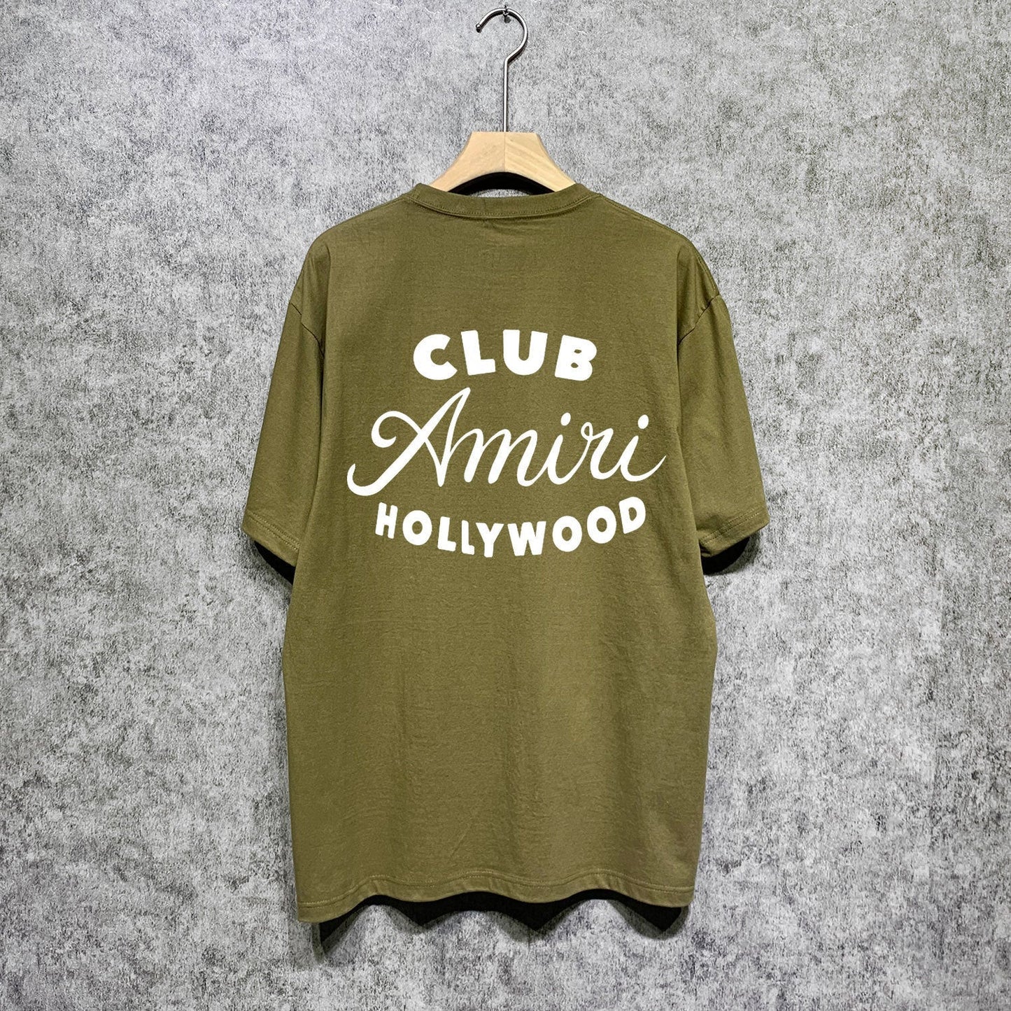 Amiri t shirts hollywood club printing short sleeve