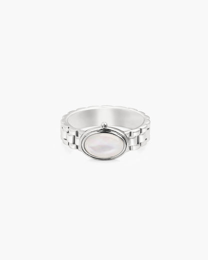 Watch Band Ring in Silver