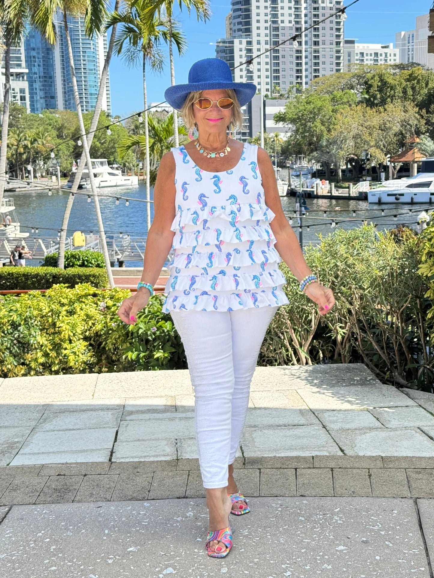 LULU B SHORELINE CHARM CHA CHA TANK