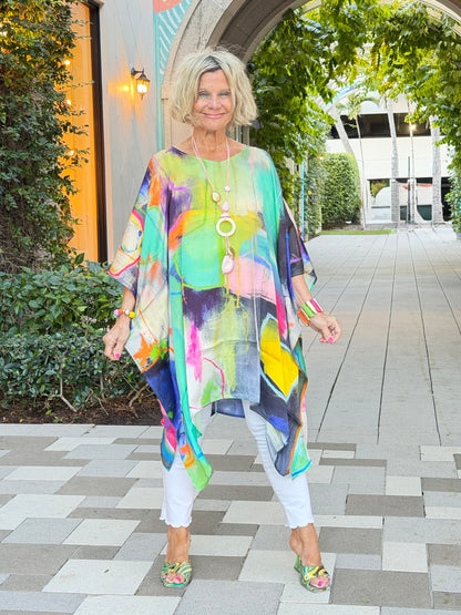 Artisan Bright Abstract Modal Kaftan