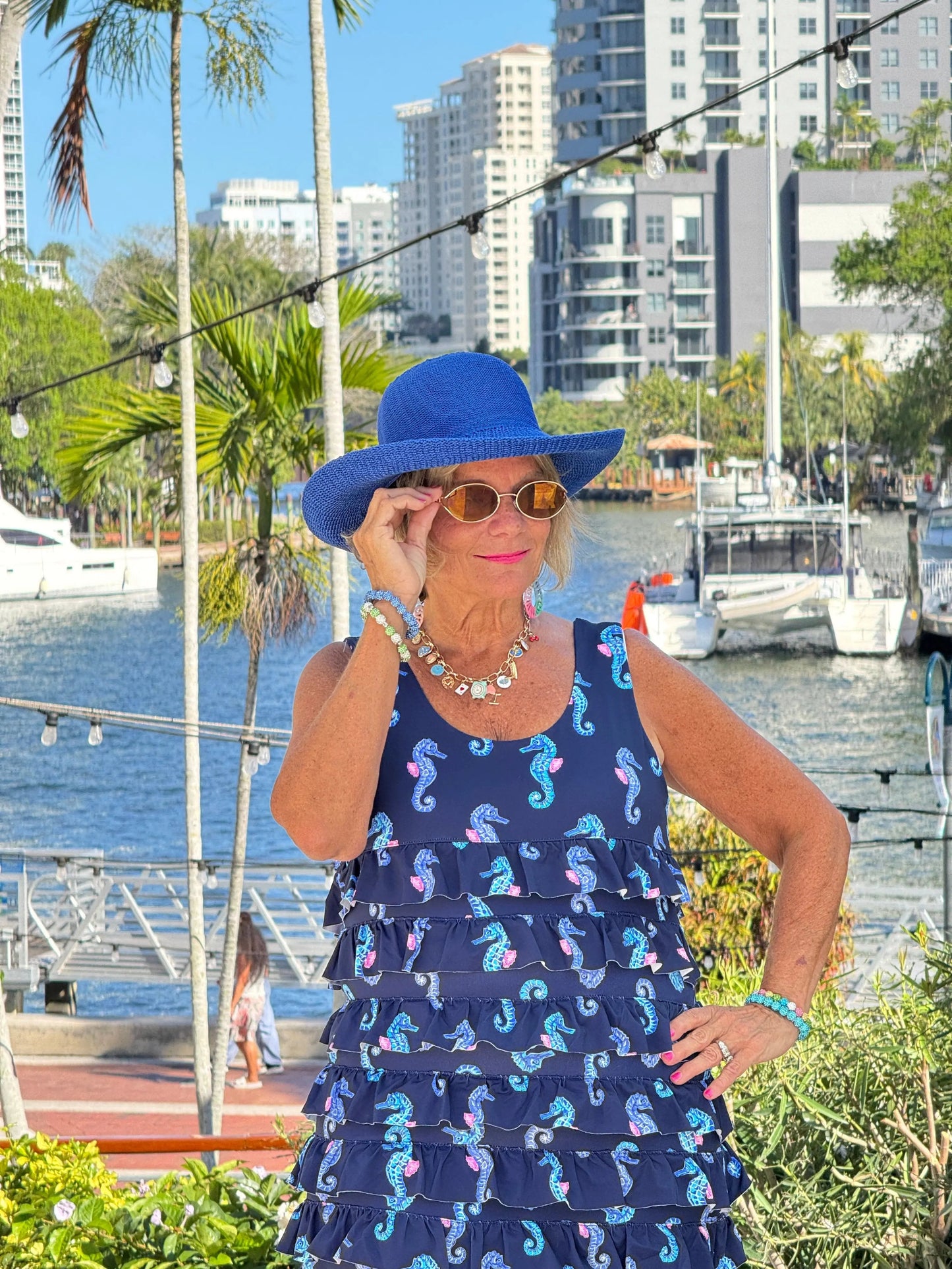 LULU B MIDNIGHT REEF CHA CHA DRESS