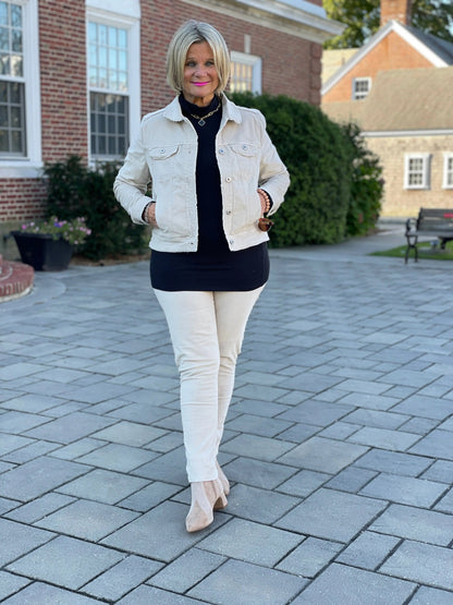 LULU-B STONE VELOUR JACKET