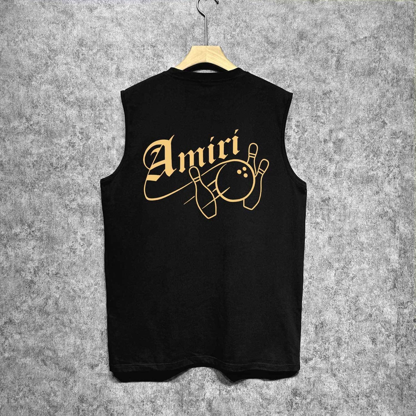Amiri tank top bowling print