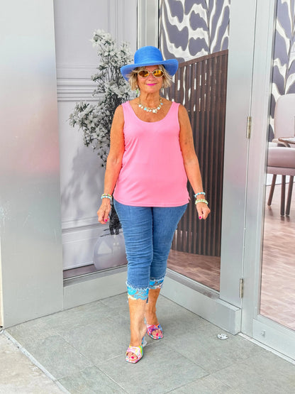 LULU-B  CLEAR CORAL SPANK TANK