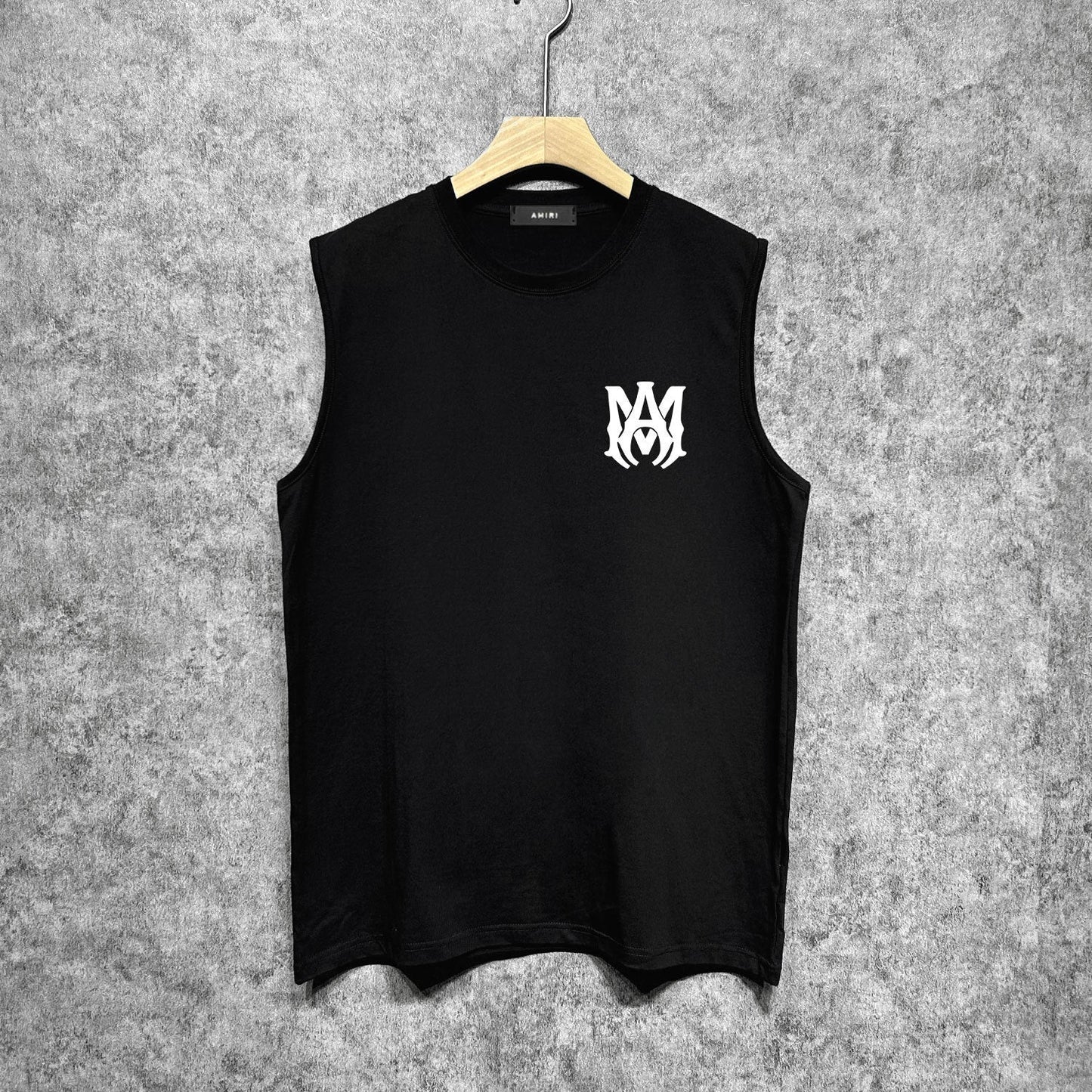 Amiri tank top flat thick letter spider armband printing