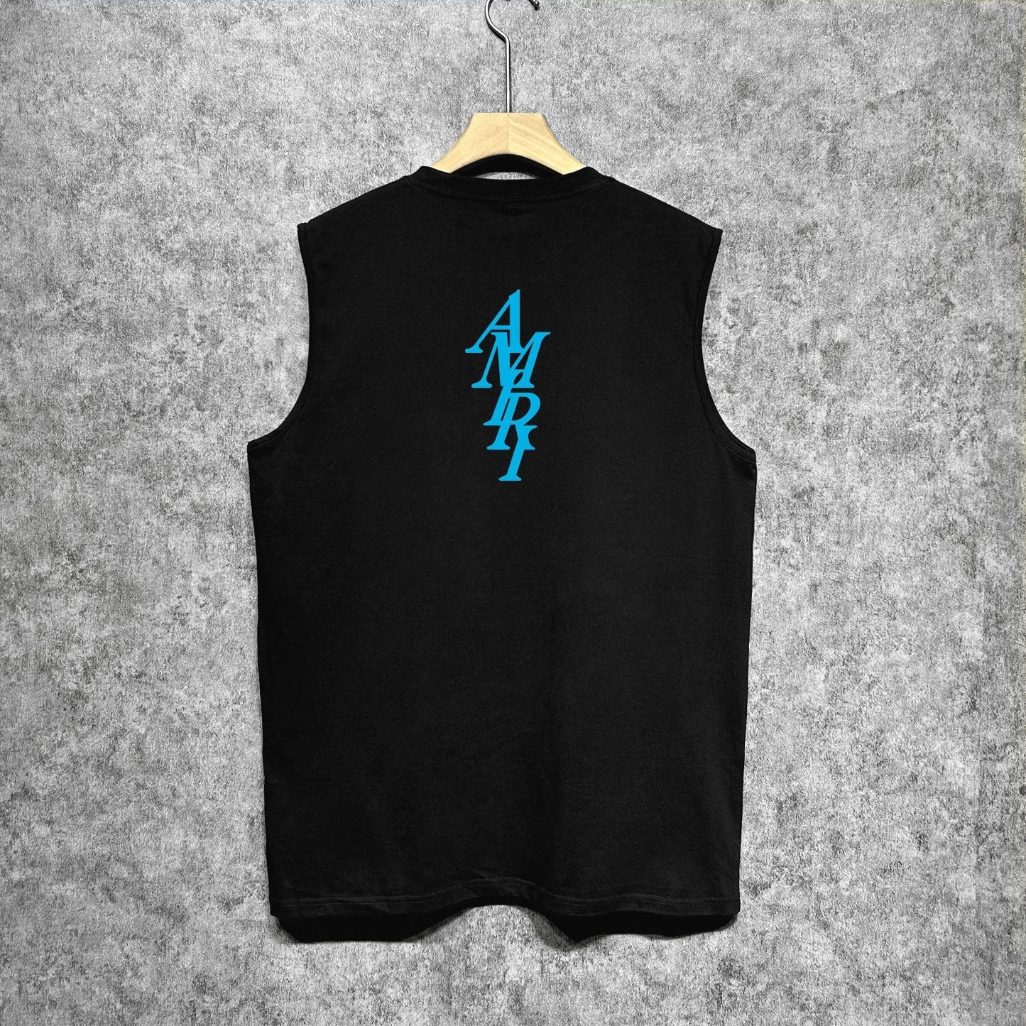 Amiri tank top with vertical overlapping letterprinting