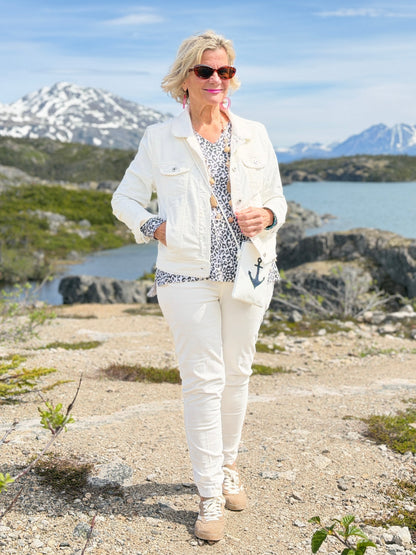 LULU-B IVORY FAUX FUR JACKET