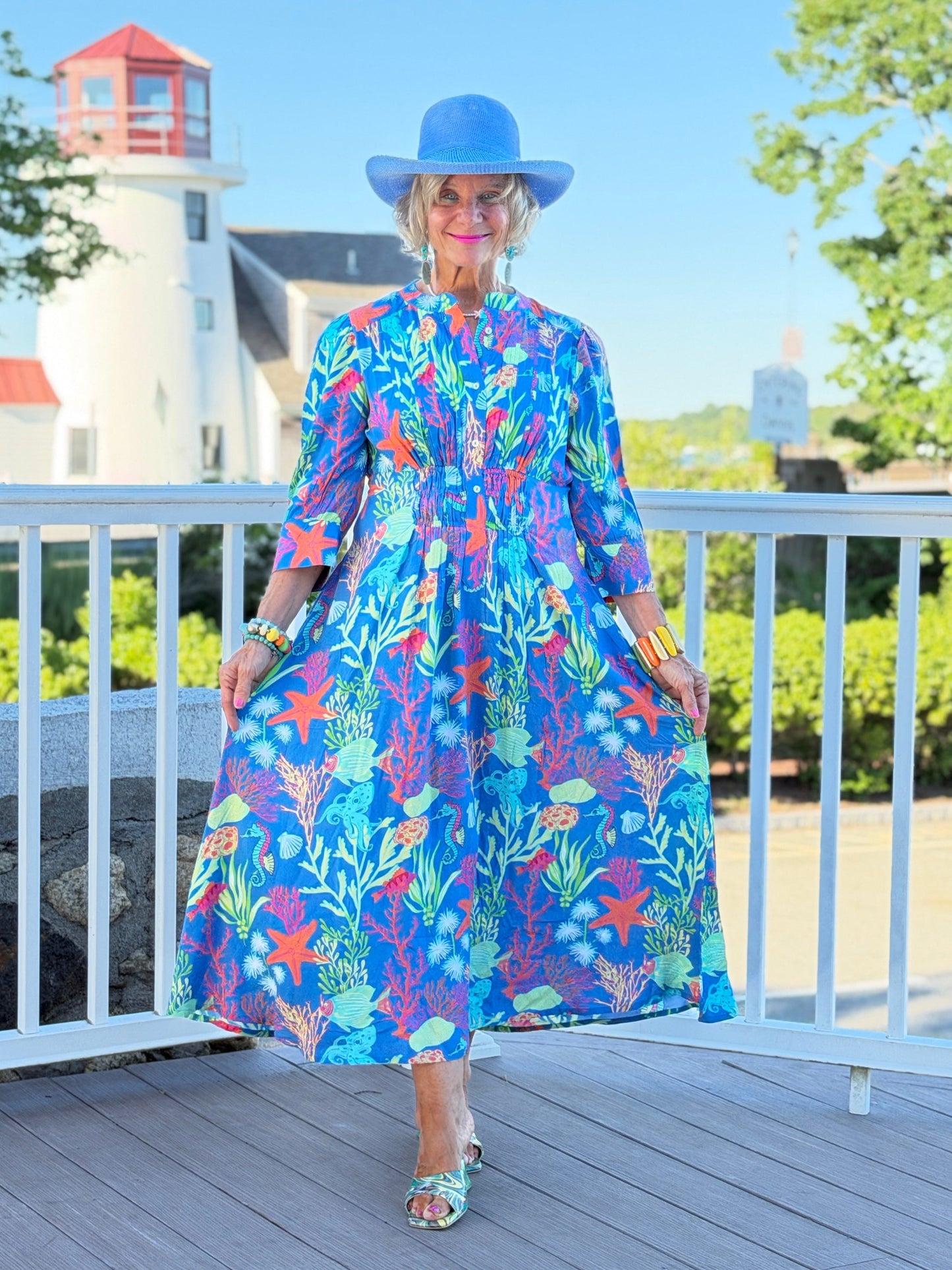CORAL GARDEN COLLAR MAXI