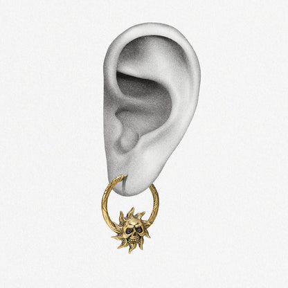 LUNAR SOLAR SKULLS EARRINGS