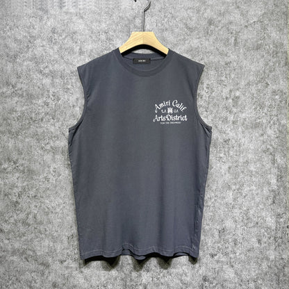 Amiri tank top artistic word printing