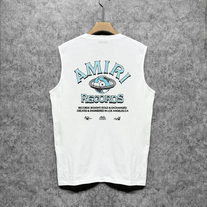 Amiri tank top earth letter printing